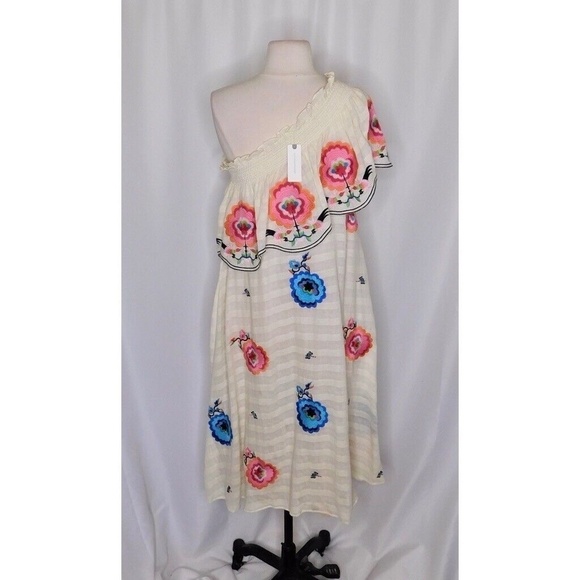 NWT!! Anthropologie PLENTY by TRACY REESE Floral Embroidered Dress X-Small - Picture 10 of 15